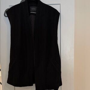 Scotch & Soda Black Textured wool Vest